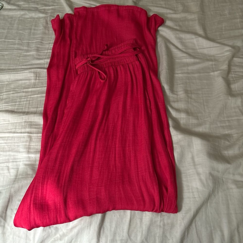 Vibrant Pink Wide Leg Trouser